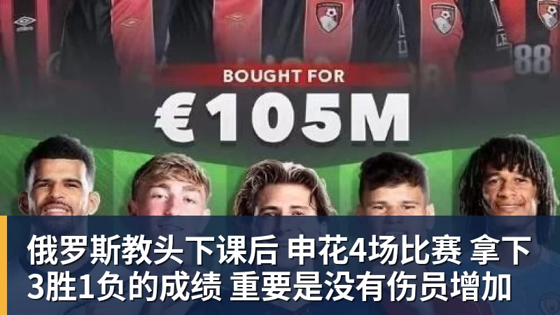 金年会体育俄罗斯教头下课后 申花4场比赛 拿下3胜1负的成绩 重要是没有伤员增加